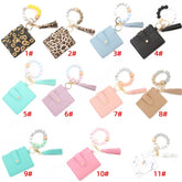 Keychain Wallet, Wristlet Wallets for Women Key Ring Bracelet Card Key Holder